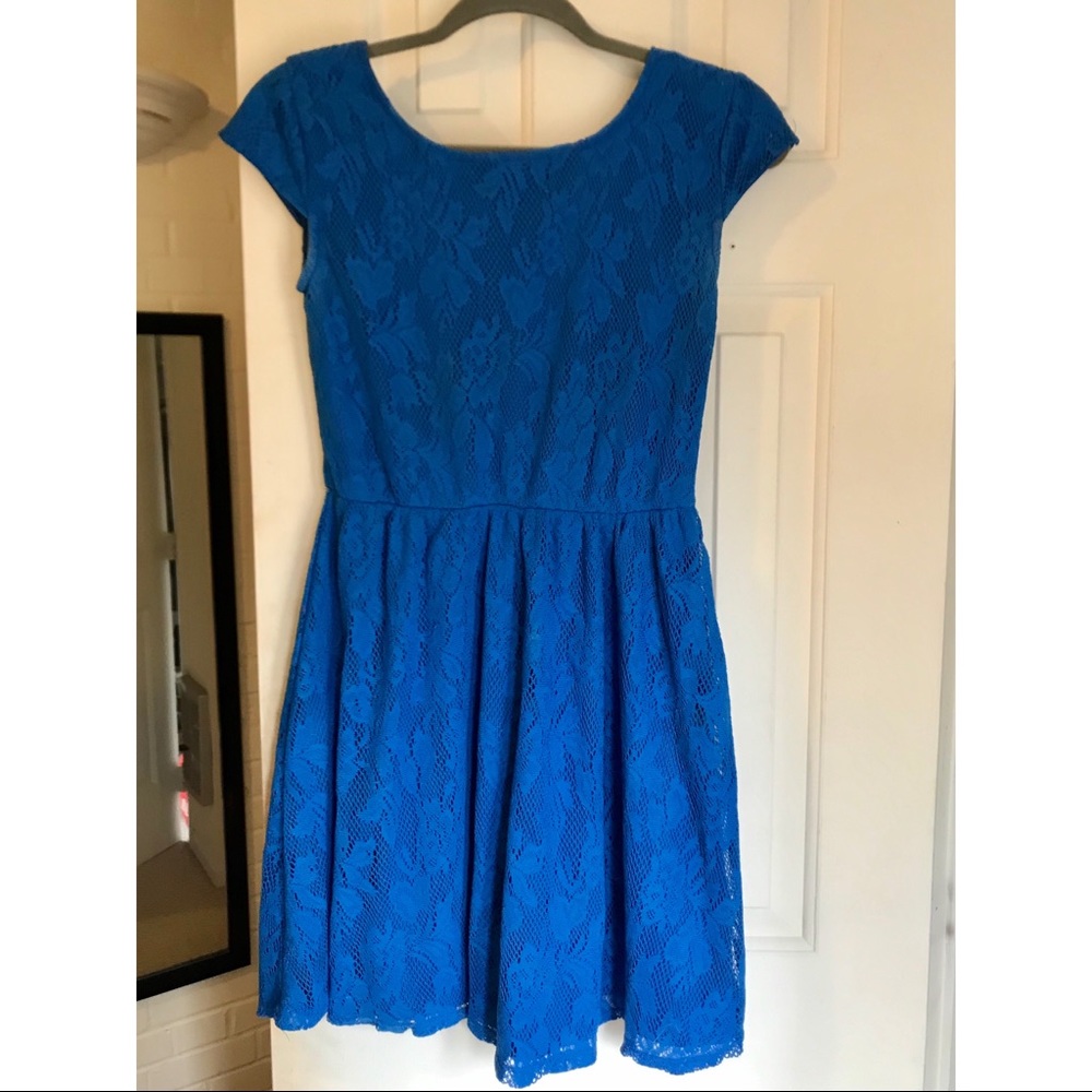Miss Royal Blue Lace Dress